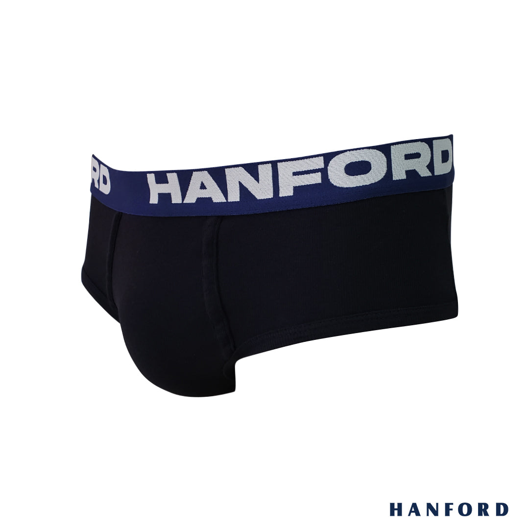 Hanford Men Premium Ribbed Cotton Modern Hipster Briefs Astral - Assor