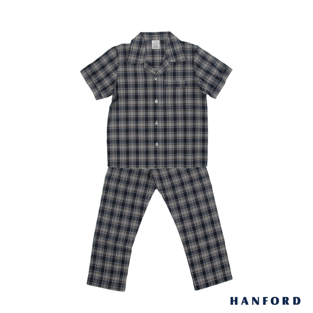 Hanford Kids Teens Sleepwear Pajama Woven Stripe Checkered P2