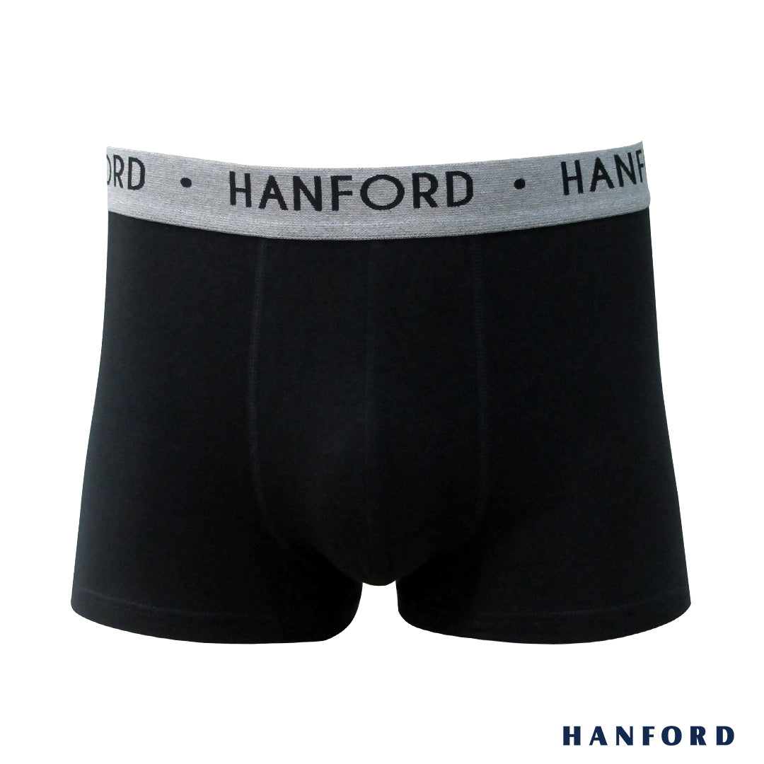 Hanford Men Cotton w/ Spandex Boxer Briefs Blake - Black (Single Pack) –  HANFORD