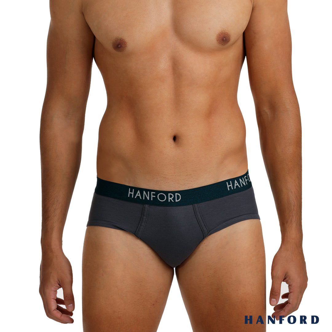 Hanford Men Premium Ribbed Cotton Hipster Briefs Tyrion - Assorted Col