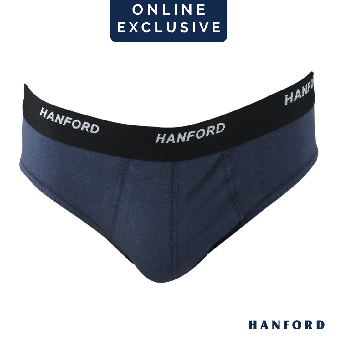 Hanford Men Regular Cotton Briefs OG Maxx - Prussian Blue (1PC