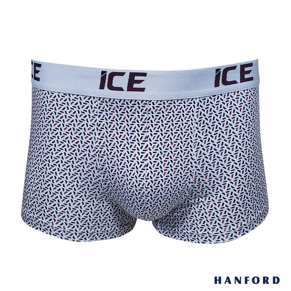 Hanford ICE Men Viscose w/ Spandex Boxer Briefs Triad - Glacier Gray (Single Pack)