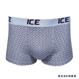 Hanford ICE Men Viscose w/ Spandex Boxer Briefs Triad - Glacier Gray (Single Pack)