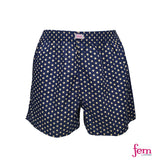 Fem by Hanford Ladies Women 100% Premium Cotton Woven Comfy Sleep Lounge Boxer Shorts Wendi 01 04 05 (1PC) Big Plus Size