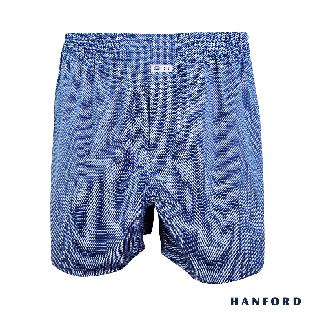 Hanford iCE Men 100% Premium Cotton Woven Boxer Shorts Ross