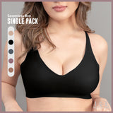 ICE Next to Skin Ladies Women Seamless Heatpress Comfort Fit Soft Push Up Wireless NonWire Bra - Kenzi (Single Pack)