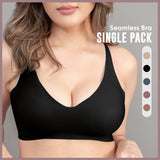 ICE Next to Skin Ladies Women Seamless Heatpress Comfort Fit Soft Push Up Wireless NonWire Bra - Kenzi (Single Pack)