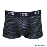 Hanford ICE Men Viscose w/ Spandex Boxer Briefs Drops - Black (Single Pack)