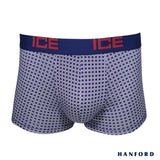 Hanford ICE Men Viscose w/ Spandex Boxer Briefs Quad - Blue Opal (Single Pack)