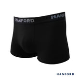 Hanford Men Cotton w/ Spandex Boxer Briefs Tuxx - Black (3in1 Pack)