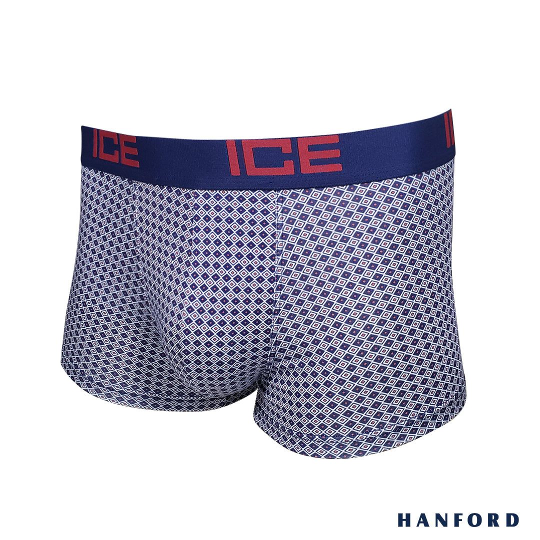 Hanford ICE Men Viscose w/ Spandex Boxer Briefs Quad Blue Opal (Sing