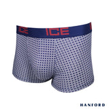 Hanford ICE Men Viscose w/ Spandex Boxer Briefs Quad - Blue Opal (Single Pack)