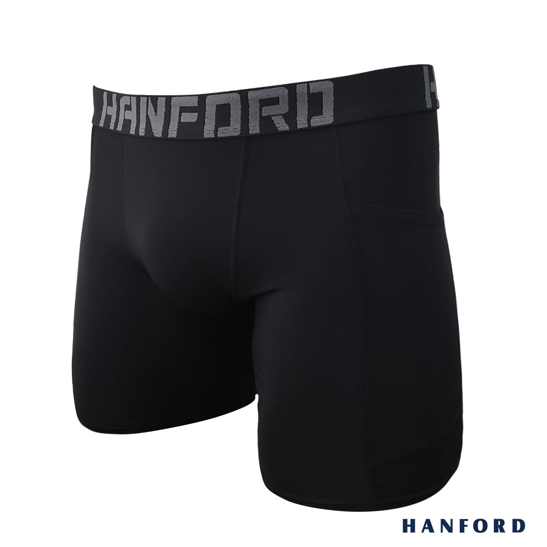 Hanford Athletic Men Pro Cool Quick Dry Compression Shorts with