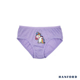 Hanford Kids Girls Teens Regular Cotton Hipster Panty Unicorn - Assorted Print (3in1 Pack)