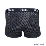 Hanford ICE Men Viscose w/ Spandex Boxer Briefs Drops - Black (Single Pack)