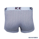 Hanford ICE Men Viscose w/ Spandex Boxer Briefs Triad - Glacier Gray (Single Pack)