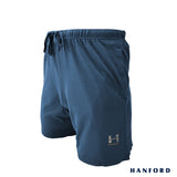 Hanford Men Premium Cotton Casual Walking Drawstring Slim Fit Shorts with Pocket Hagen - (SinglePack)