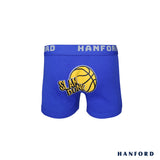 Hanford Kids/Teens Premium Ribben Cotton Hipster Boxer Briefs Basketball Print -Assorted (3in1 Pack)