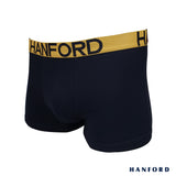 Hanford Men Cotton w/ Spandex Boxer Briefs Callum - Black (3in1 Pack)