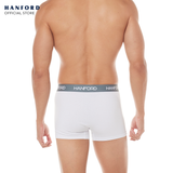 Hanford Men Cotton w/ Spandex Boxer Briefs Aleo - White (Single Pack)