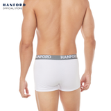 Hanford Men Cotton w/ Spandex Boxer Briefs Ansel - White (3in1 Pack) S-4X Big Plus Size