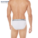 Hanford Men Regular Cotton Briefs Ansel - White (3in1 Pack) S-4X Big Plus Size