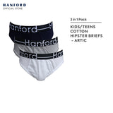 Hanford Kids/Teens Cotton Hipster Briefs Artic - Assorted Colors (3in1 Pack)