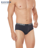 Hanford Men Premium Ribbed Cotton Modern Hipster Briefs Axton - Assorted Colors (3in1 Pack)