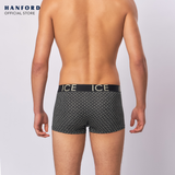Hanford iCE Men Viscose w/ Spandex Boxer Briefs Aztec - Black/Aztec Print (Single Pack)