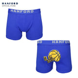 Hanford Kids/Teens Premium Ribben Cotton Hipster Boxer Briefs Basketball Print -Assorted (3in1 Pack)