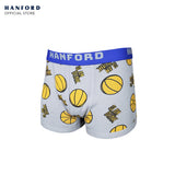 Hanford Kids/Teens Premium Ribben Cotton Hipster Boxer Briefs Basketball Print -Assorted (3in1 Pack)