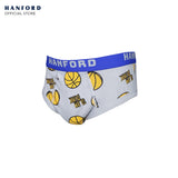 Hanford Kids/Teens Premium Ribben Cotton Hipster Briefs Basketball Print - Assorted (3in1 Pack)