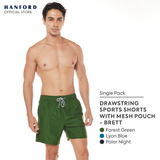 Hanford Men Shorts w/ Drawstring w/ Mesh Pouch Brett - Polar Night / Lyon Blue / Forest (1PC/SinglePack)