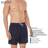 Hanford Men Shorts w/ Drawstring w/ Mesh Pouch Brett - Polar Night / Lyon Blue / Forest (1PC/SinglePack)