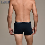 Hanford Men Natural Cotton Knit Boxer Briefs No Spandex OG Briggs - Assorted (3in1 Pack) S-2X