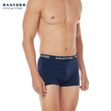 Hanford Men Cotton w/ Spandex Boxer Briefs Brock - Dress Blue (Single Pack)