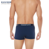 Hanford Men Cotton w/ Spandex Boxer Briefs Brock - Dress Blue (Single Pack)