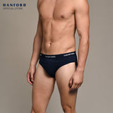 Hanford Men Regular Cotton Briefs OG Bryce - Assorted (3in1 Pack) S-2X
