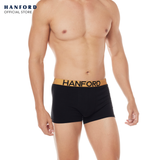 Hanford Men Cotton w/ Spandex Boxer Briefs Callum - Black (3in1 Pack)