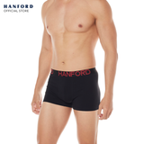 Hanford Men Cotton w/ Spandex Boxer Briefs Callum - Black (3in1 Pack)