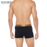 Hanford Men Cotton w/ Spandex Boxer Briefs Callum - Black (3in1 Pack)