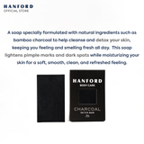 Hanford Body Care Charcoal Deep Cleansing Detox Soap Bar 100g (1pc)