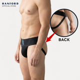 Hanford Athletic Men Supporter 3inches Plain Garter - Black (Single Pack)