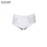 Hanford Kids Premium Ribbed Cotton Comforter Briefs w/ Fly Opening w/ Lycra Waistband - White (3in1 Pack)
