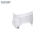 Hanford Kids Premium Ribbed Cotton Comforter Briefs w/ Fly Opening w/ Lycra Waistband - White (3in1 Pack)