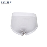 Hanford Kids Premium Ribbed Cotton Comforter Briefs w/ Fly Opening w/ Lycra Waistband - White (3in1 Pack)
