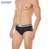 Hanford Men Premium Ribbed Cotton Modern Hipster Briefs Core - Assorted Colors (3in1 Pack)