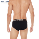 Hanford Men Premium Ribbed Cotton Modern Hipster Briefs Core - Assorted Colors (3in1 Pack)