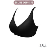 ICE Next to Skin Ladies Women Seamless Heatpress Comfort Fit Soft Push Up Wireless NonWire Bra - Kenzi (Single Pack)