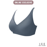 ICE Next to Skin Ladies Women Seamless Heatpress Comfort Fit Soft Push Up Wireless NonWire Bra - Kenzi (Single Pack)